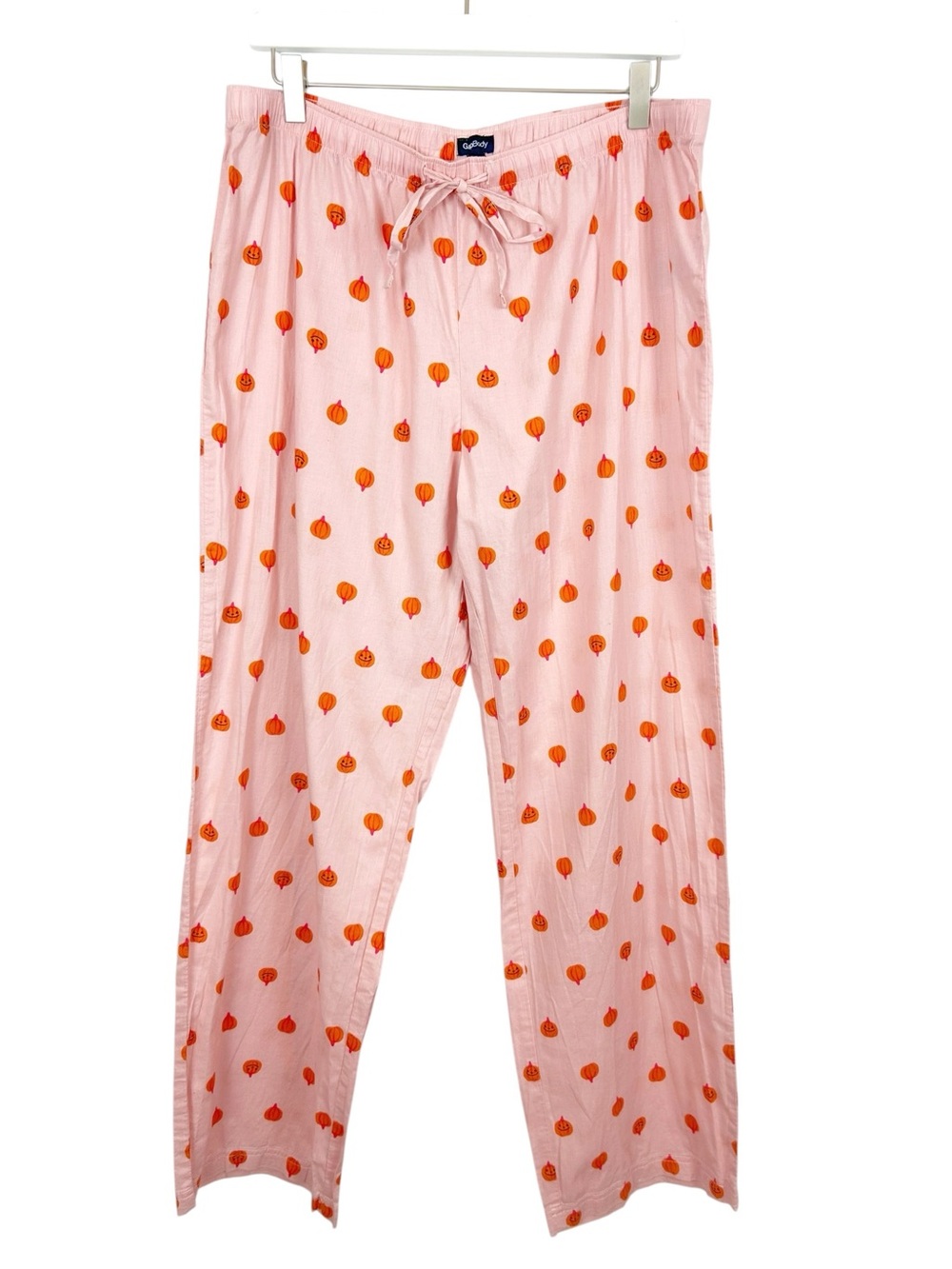 Gap Body Light Pink Pumpkin Print Pajama Bottoms Size Large